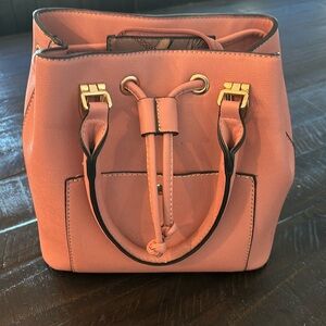 Pink purse-gold accents